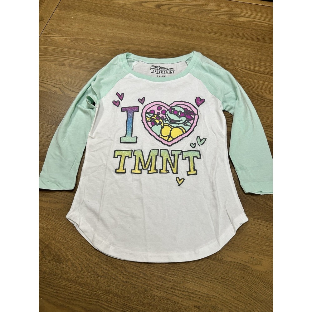 Ninja Turtles Girls ShIrt Sz L‎ (10/12)